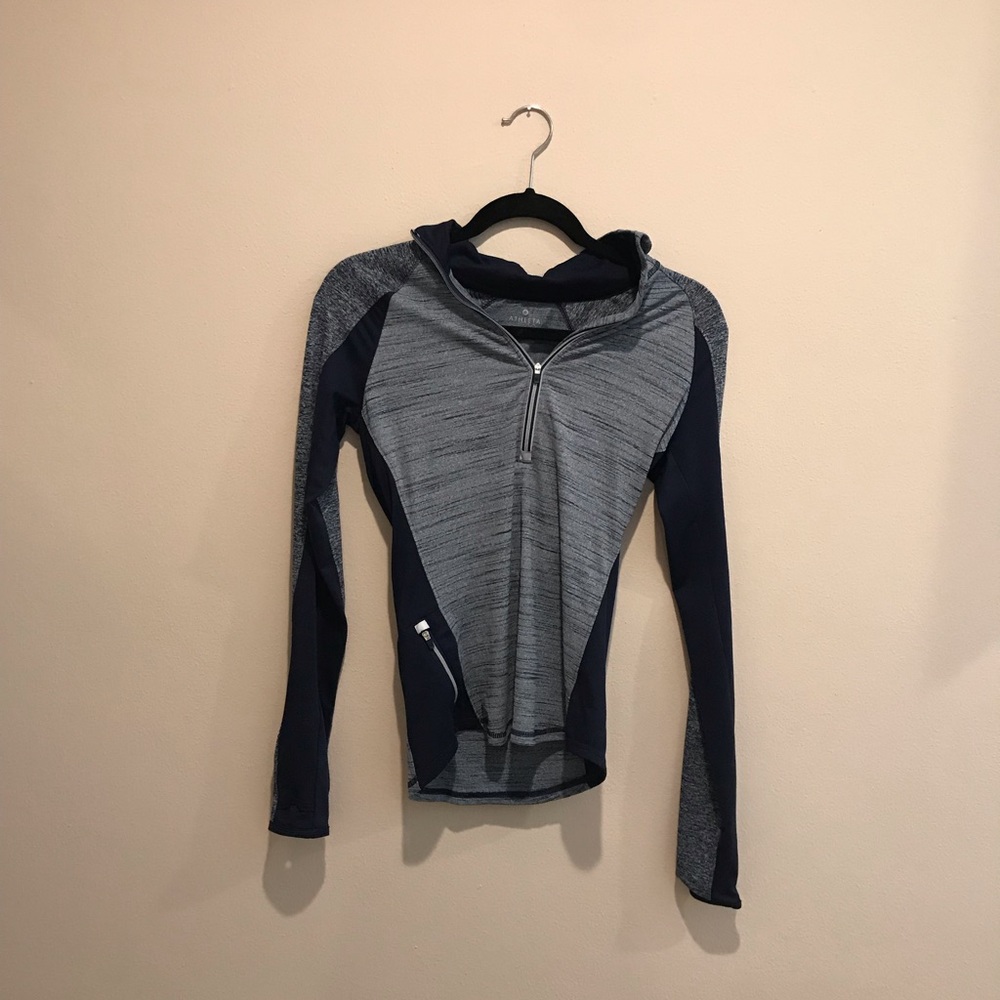 Athleta Blue Quarter Zip